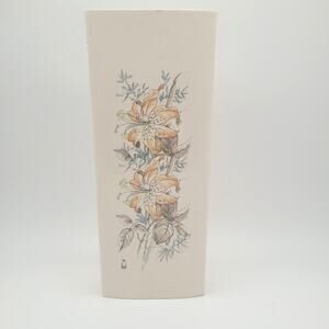 Vintage Floral Ceramic Wall Pocket Hanging Cottagecore Decor IL Cococio Italy